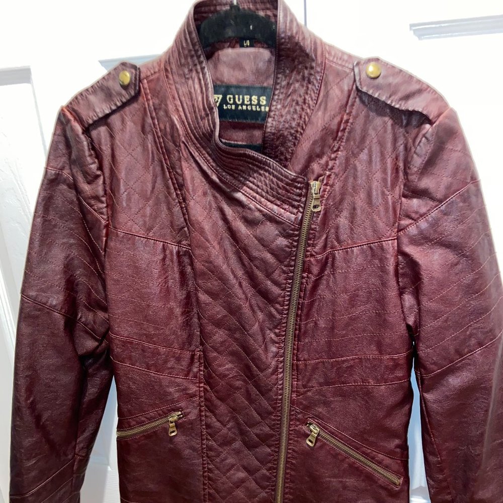Guess faux leather biker jacket